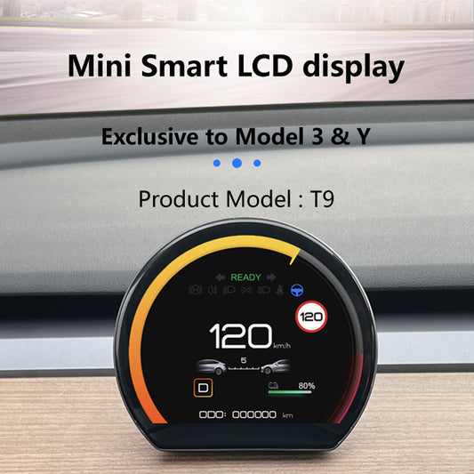 Dedicated LCD dashboard for Tesla Model 3/Y